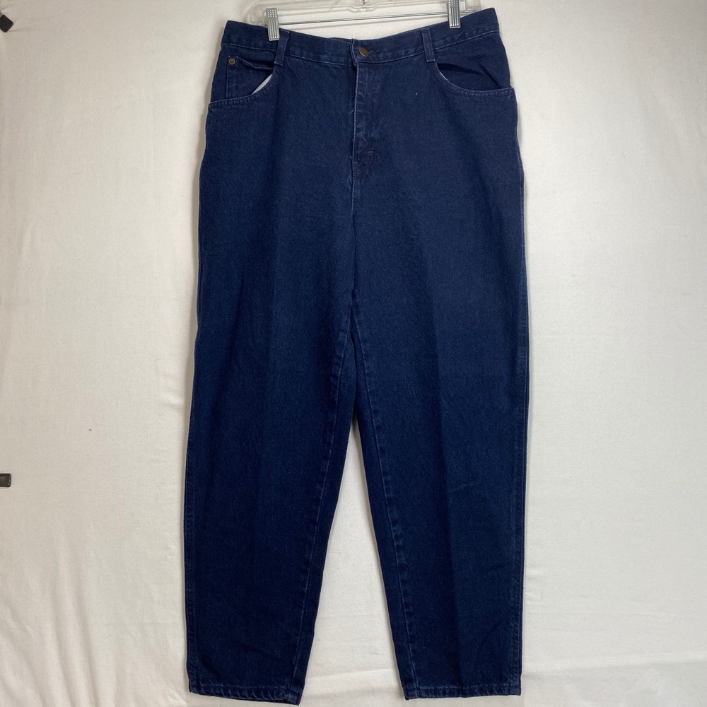 VTG Gitano High Waisted Tapered Leg Jeans Mens 32x29 Indigo Blue Cotton Denim
